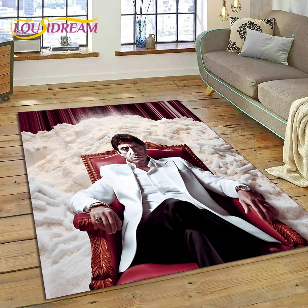 Commercial Printing Machine For Sale - Scarface Tony 3D-Druck-Filmteppich für Wohnzimmer, Schlafzimmer,