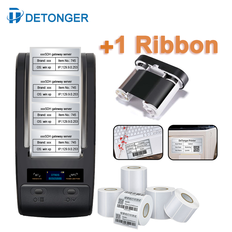 DETONGER Tragbare Thermische T – Commercial Ribbon Printing Machine Bewertung und Preis