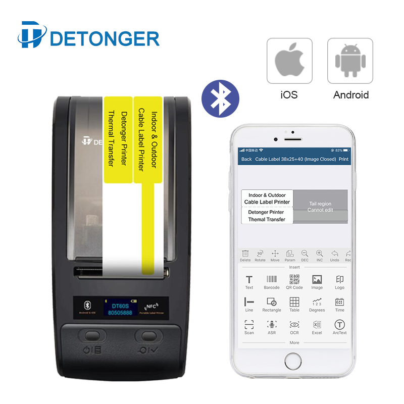 DETONGER Tragbare Thermische T – Commercial Ribbon Printing Machine Bewertung und Preis