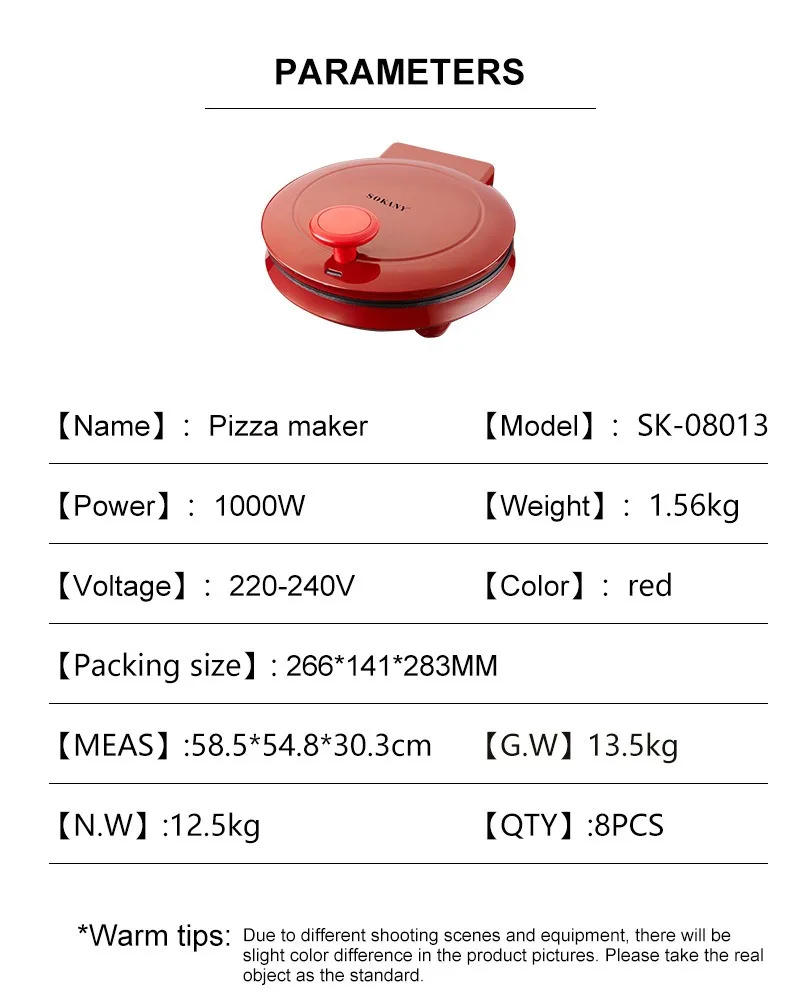 110V Elektrische Pizzamaschine – Commercial Printing Press Bewertung und Preis